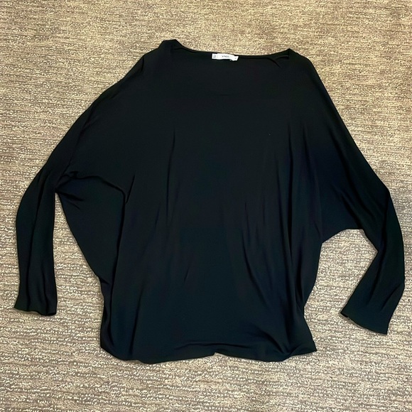 VINCE classic top dolman sleeve black shirt Great condition - Picture 5 of 8